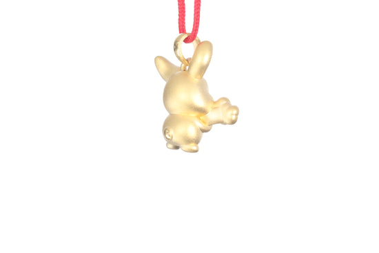 24K Gold Rabbit Pendant