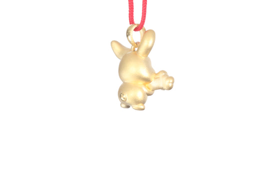 24K Gold Rabbit Pendant