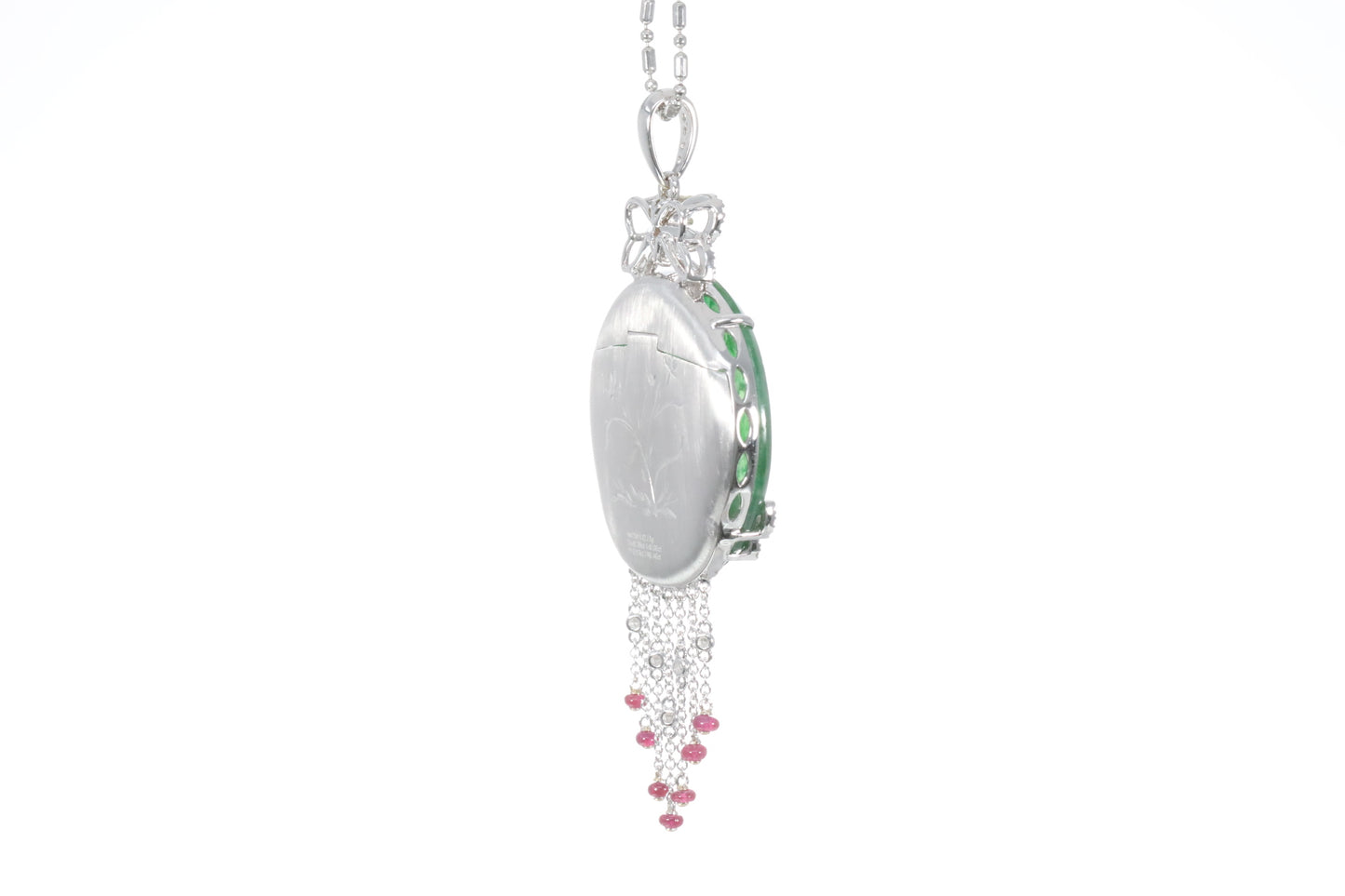 Jadeite and Ruby Pendant