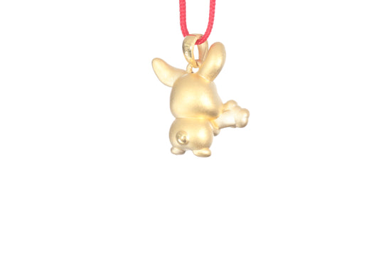 24K Gold Rabbit Pendant