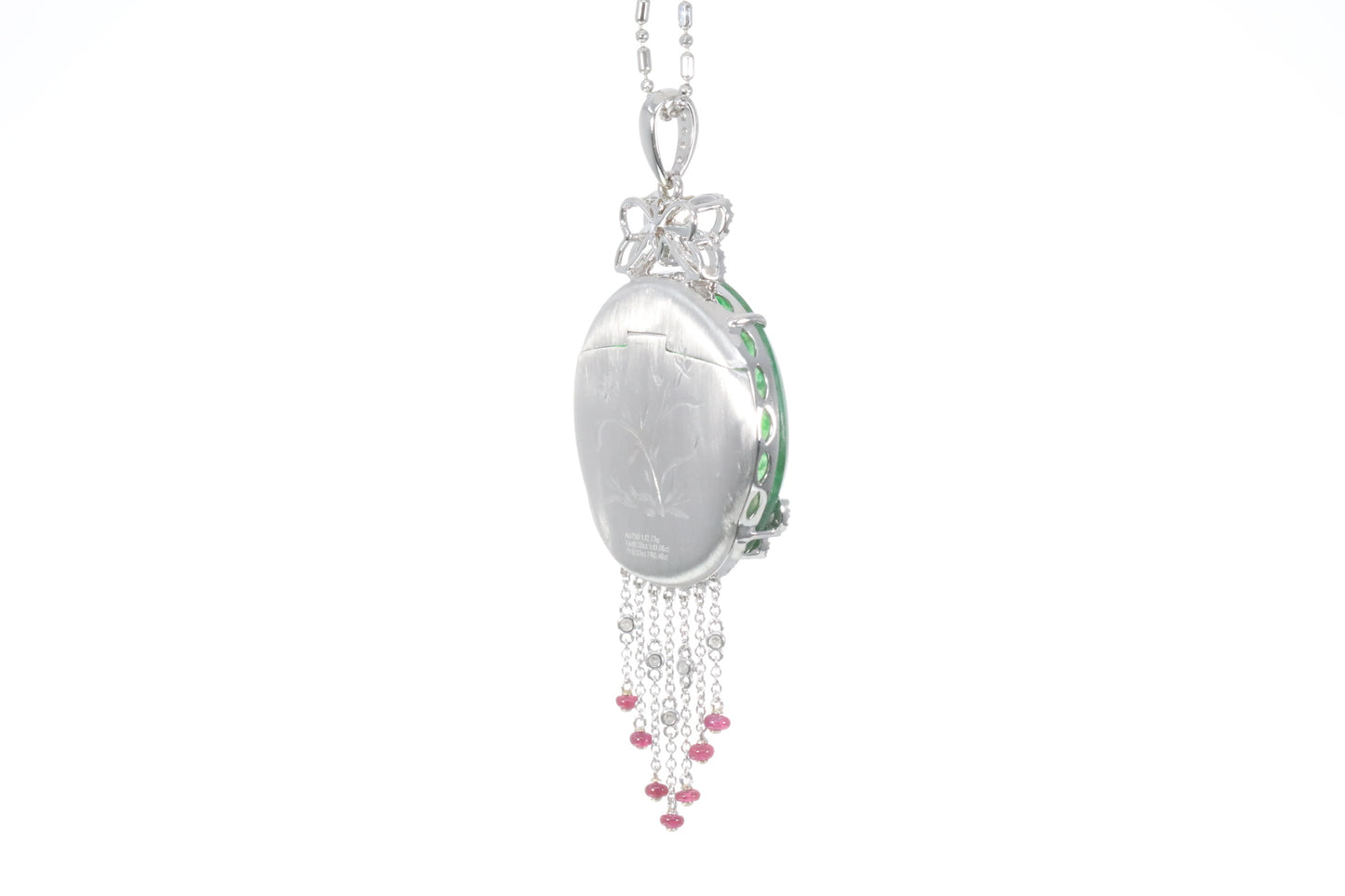 Jadeite and Ruby Pendant