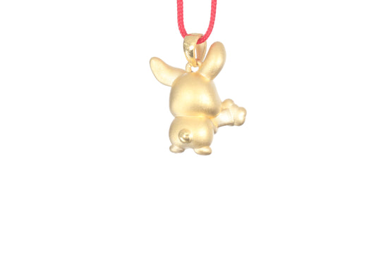 24K Gold Rabbit Pendant