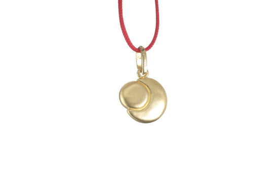 24K Gold Sun and Moon Pendant