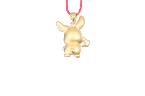 24K Gold Rabbit Pendant