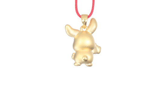 24K Gold Rabbit Pendant