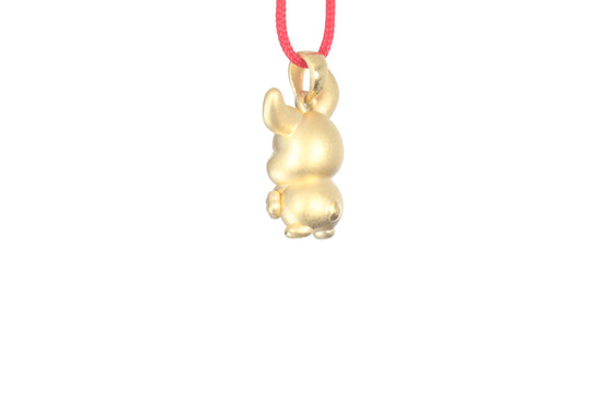 24K Gold Rabbit Pendant