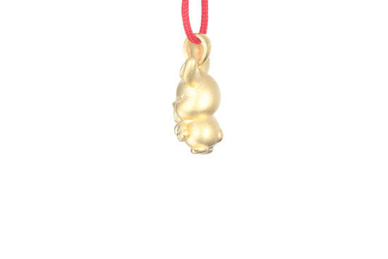 24K Gold Rabbit Pendant