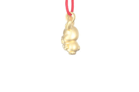 24K Gold Rabbit Pendant