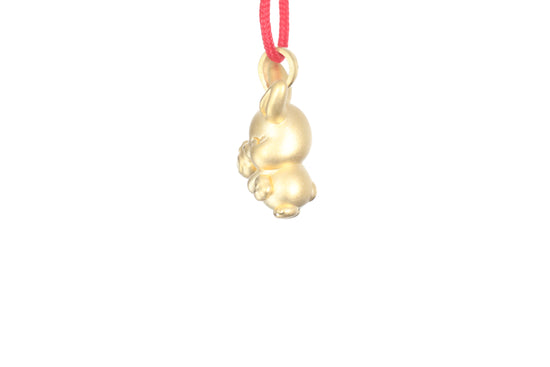 24K Gold Rabbit Pendant