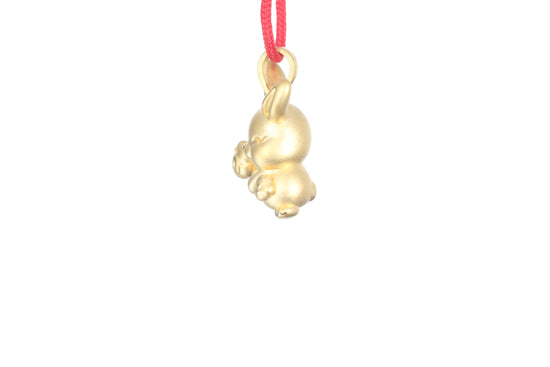 24K Gold Rabbit Pendant