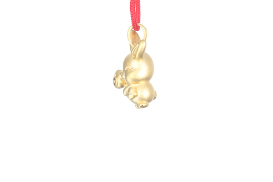 24K Gold Rabbit Pendant