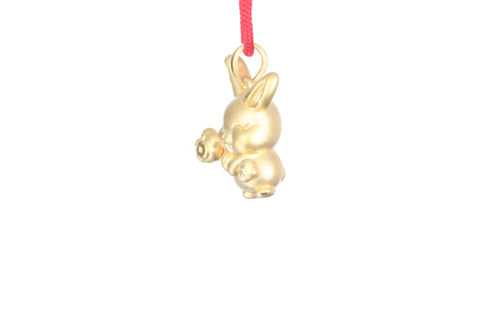 24K Gold Rabbit Pendant