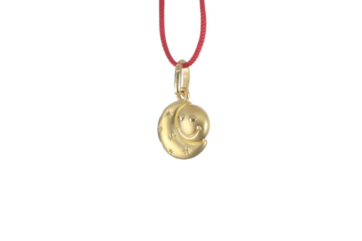 24K Gold Sun and Moon Pendant