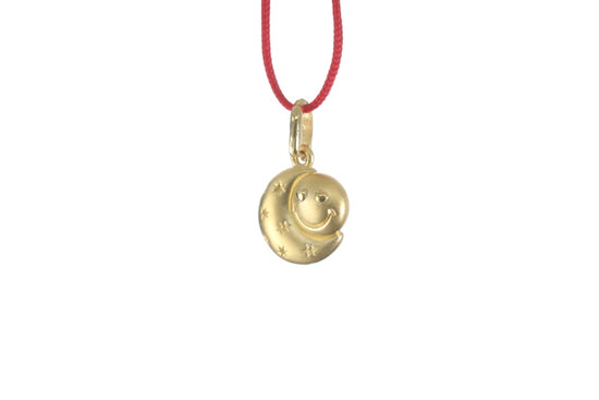 24K Gold Sun and Moon Pendant