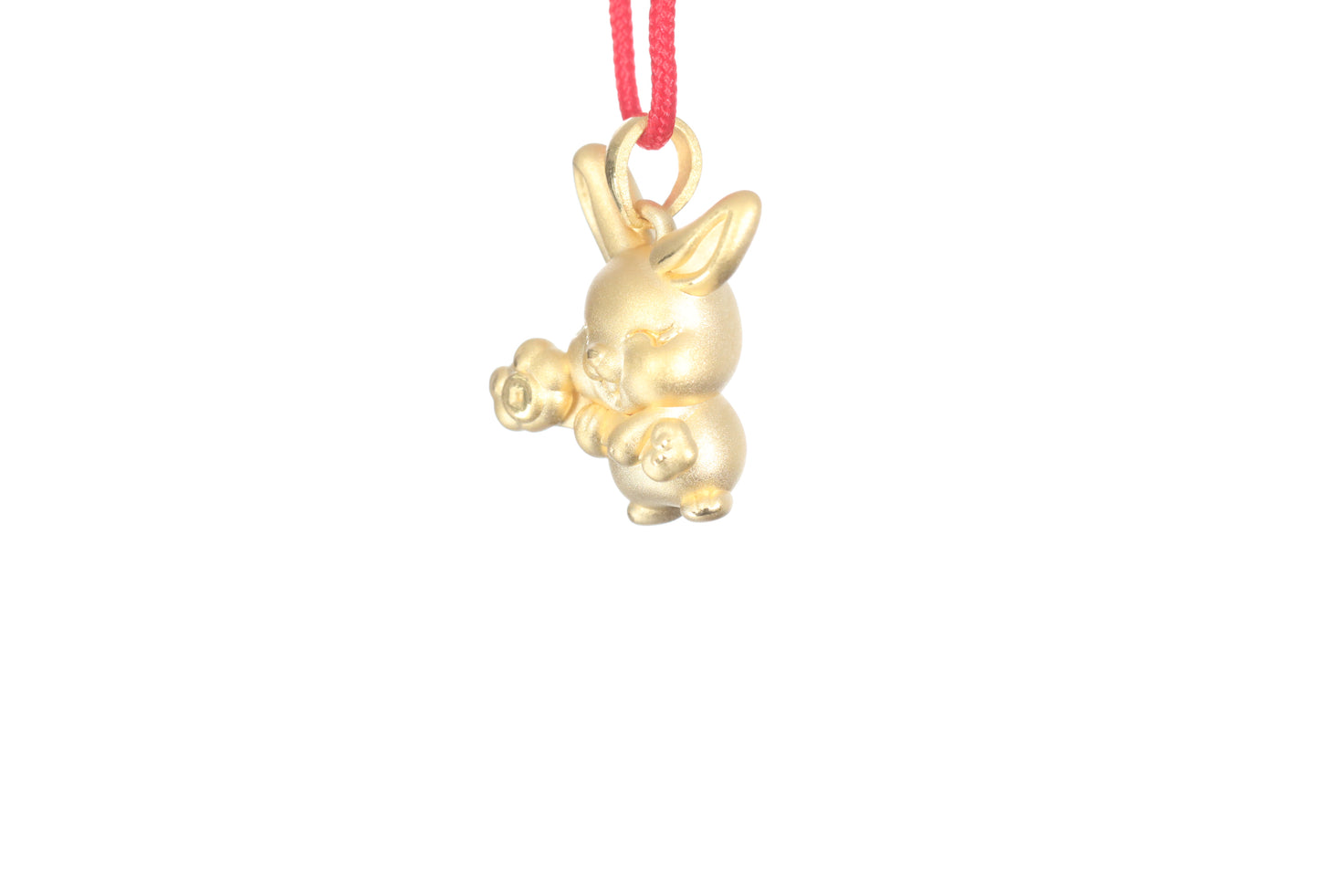 24K Gold Rabbit Pendant