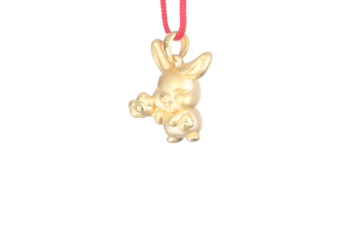 24K Gold Rabbit Pendant