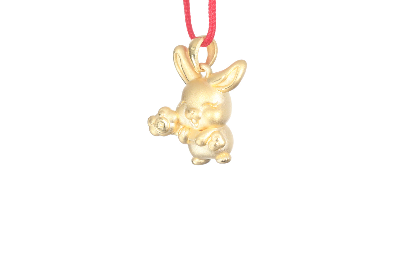 24K Gold Rabbit Pendant