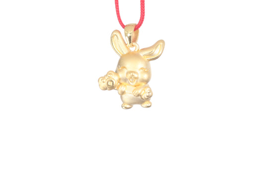 24K Gold Rabbit Pendant