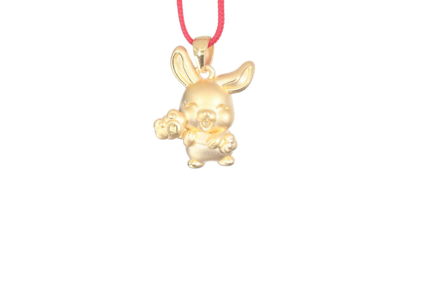 24K Gold Rabbit Pendant