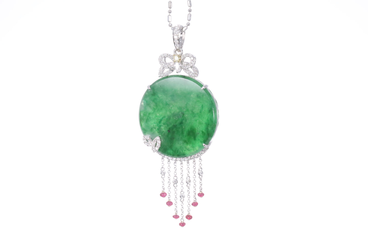 Jadeite and Ruby Pendant