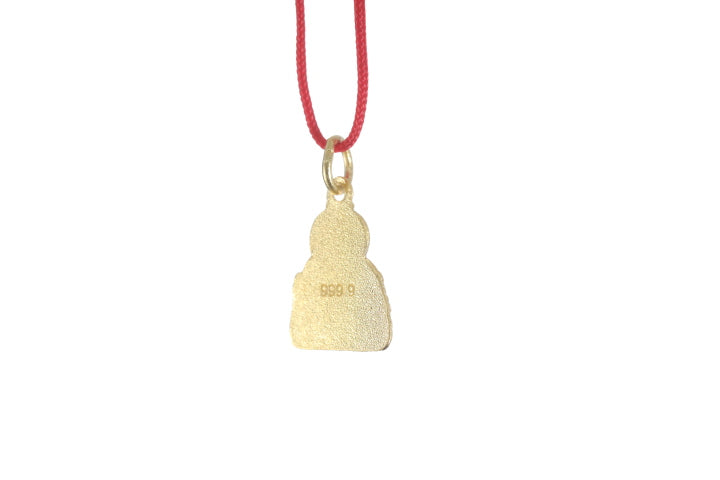 24K Gold Buddha Pendant