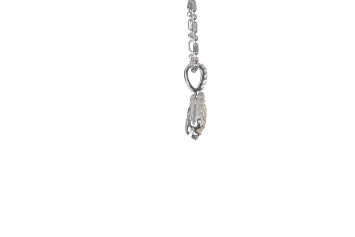 Fancy Yellow Diamond Pear Shaped Pendant
