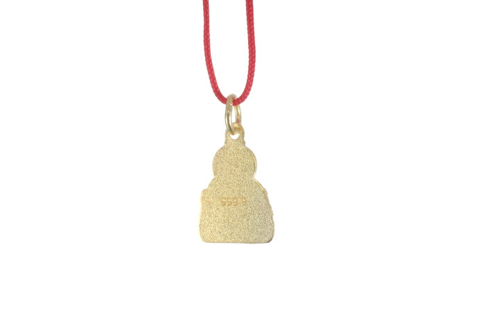 24K Gold Buddha Pendant