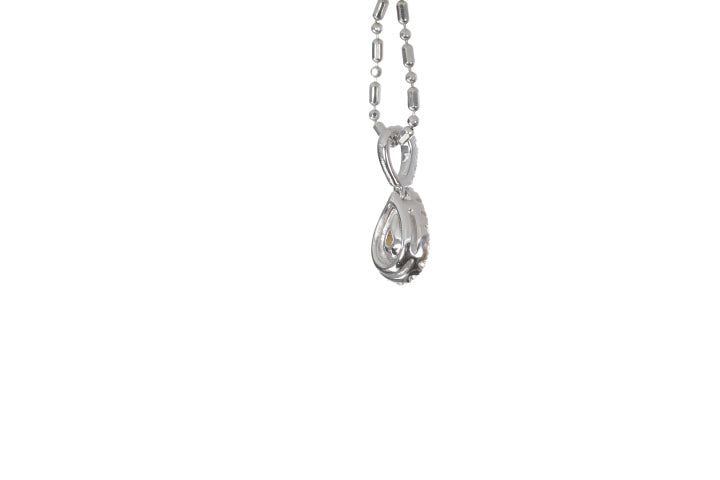 Fancy Yellow Diamond Pear Shaped Pendant