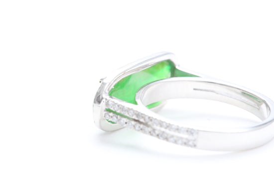 Jadeite Diamond Ring