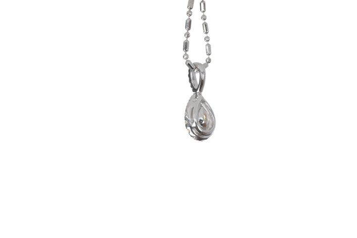 Fancy Yellow Diamond Pear Shaped Pendant