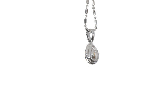 Fancy Yellow Diamond Pear Shaped Pendant
