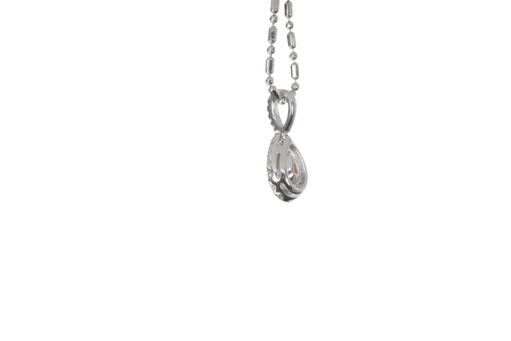 Fancy Yellow Diamond Pear Shaped Pendant