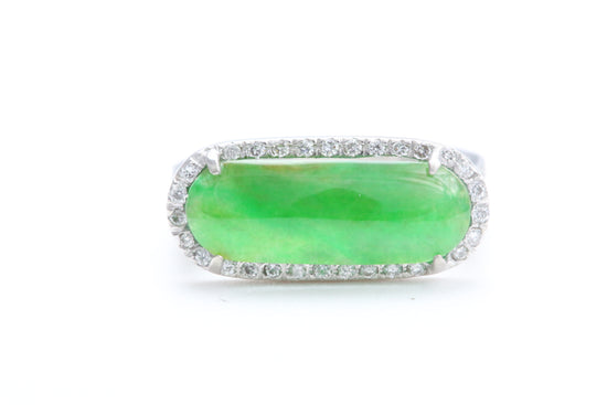 Load image into Gallery viewer, Jadeite Diamond Ring
