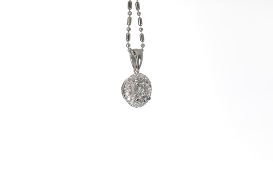 Classic Diamond Halo Pendant