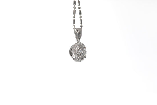 Classic Diamond Halo Pendant