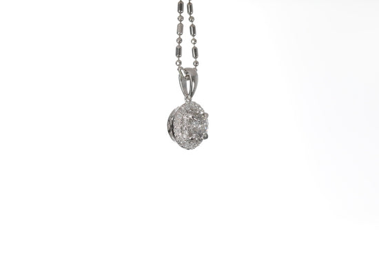 Classic Diamond Halo Pendant