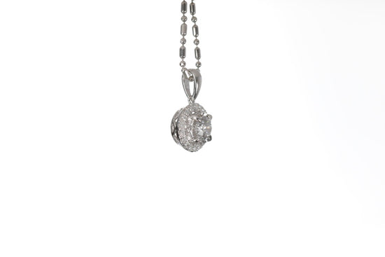 Classic Diamond Halo Pendant