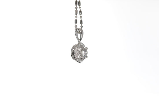 Classic Diamond Halo Pendant