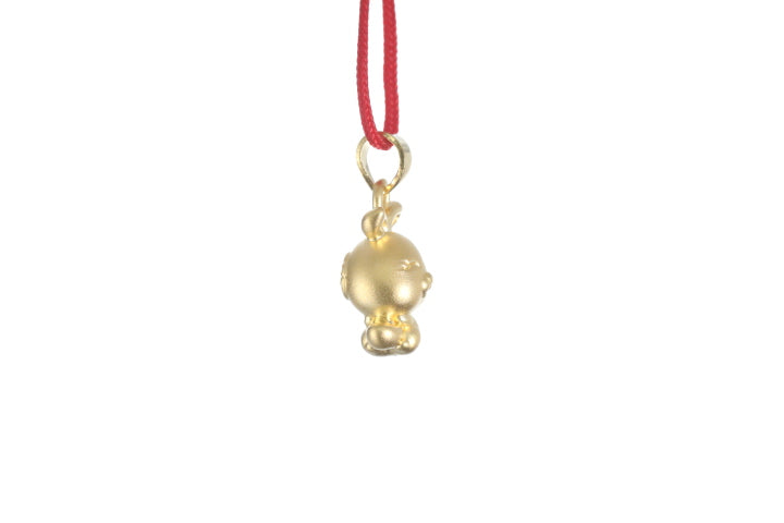 24K Gold 3D Rabbit Pendant