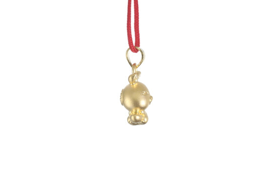 24K Gold 3D Rabbit Pendant