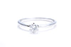 1/4 Carat Solitaire Engagement Ring 18K White Gold