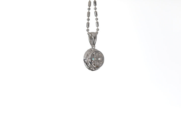 Classic Diamond Halo Pendant