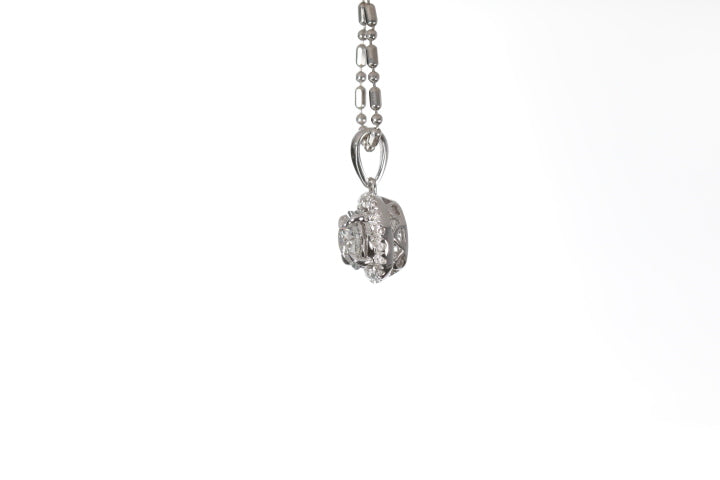 Classic Diamond Halo Pendant