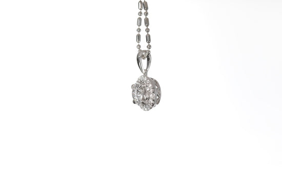 Classic Diamond Halo Pendant