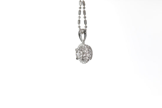 Classic Diamond Halo Pendant