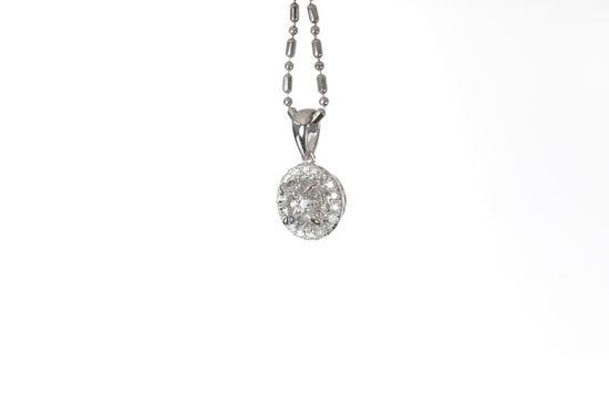 Classic Diamond Halo Pendant