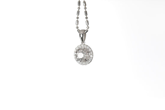 Classic Diamond Halo Pendant