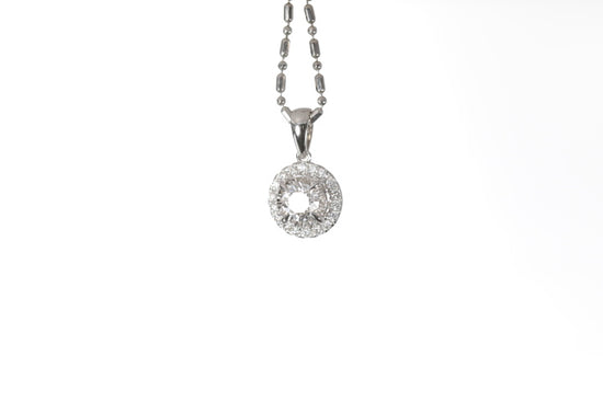 Classic Diamond Halo Pendant