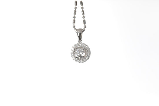 Classic Diamond Halo Pendant