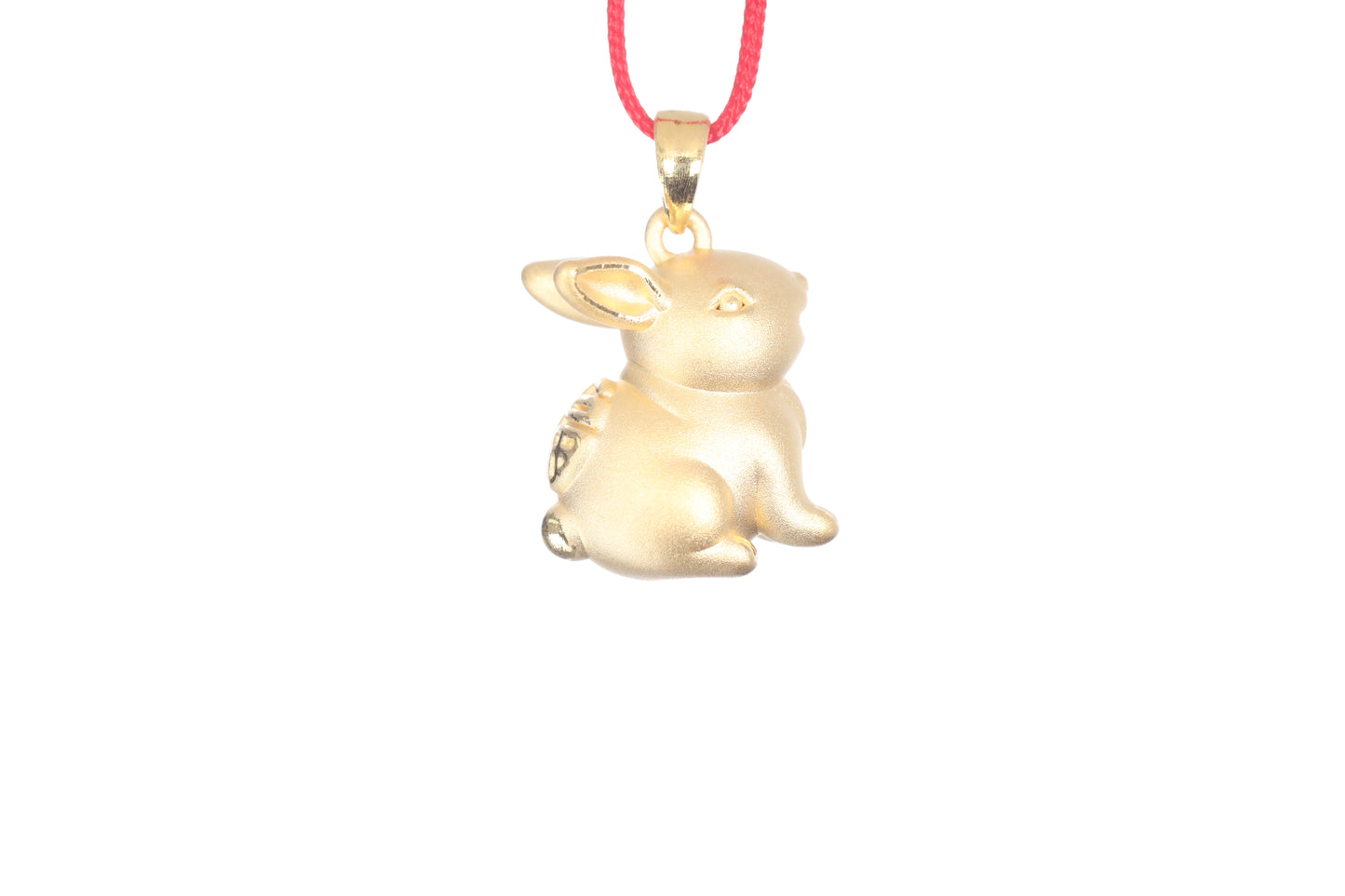 24K Gold Rabbit Pendant